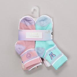 Girls Capelli(R) New York 8pk. Mixed Icons/Glitter Quarter Socks