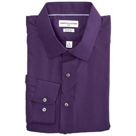 Mens Big & Tall Christian Aujard Stretch Dress Shirt - Purple