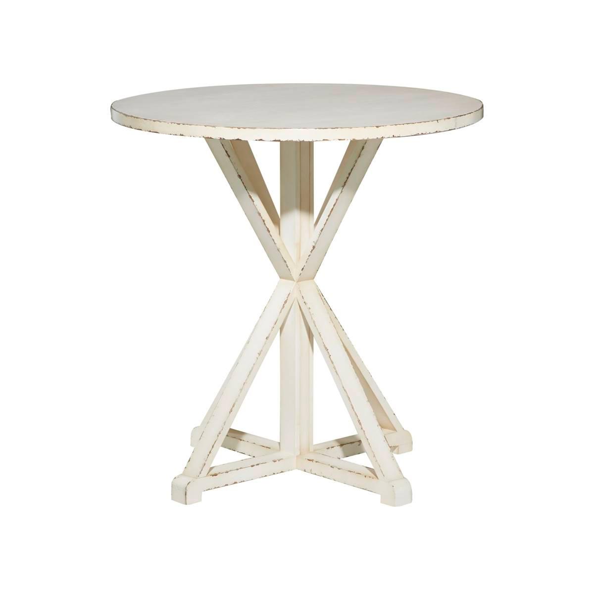 9th & Pike® White Wood Farmhouse Accent Table