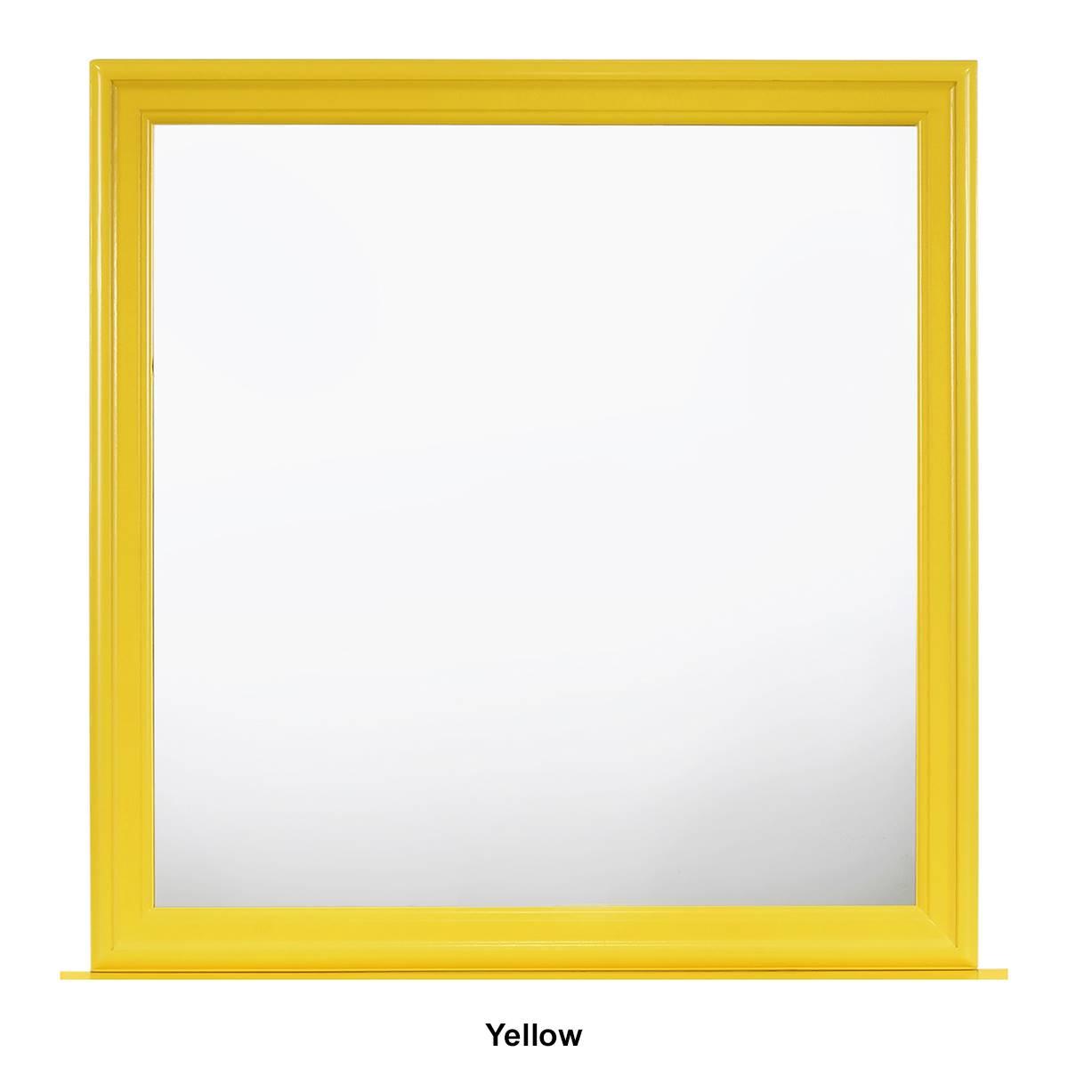 Passion Furniture Classic Square Wood Dresser Mirror - 38x38