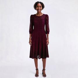 Womens Rabbit Rabbit Rabbit Elbow Puff Sleeve Lace Sheath Dress