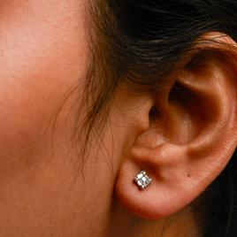Haus of Brilliance 10kt. White Gold 1/7ctw. Diamond Stud Earrings