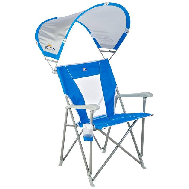 Foldable Quad Chair with Sunshade