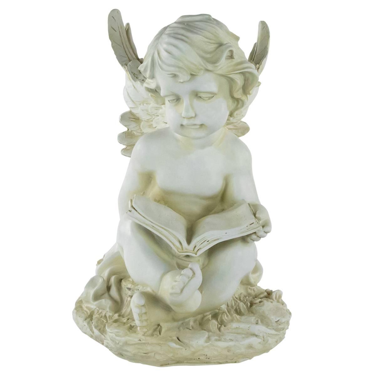 Northlight Seasonal Cherub Angel w/ Book Garden Statue