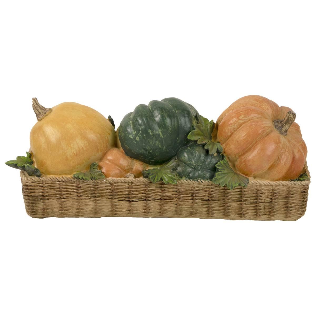 Northlight Seasonal 15in. Rattan Basket Thanksgiving Decor