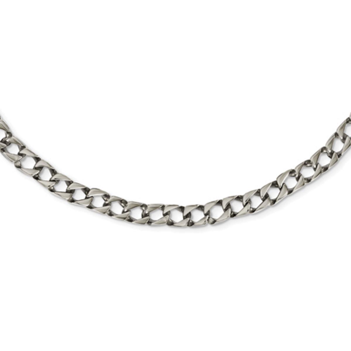 Mens Gentlemen's Classics(tm) Polished Square Link Necklace