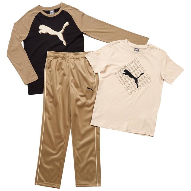 Boys (8-20) Puma® 3pc. Short Sleeve/Long Sleeve & Pants Set