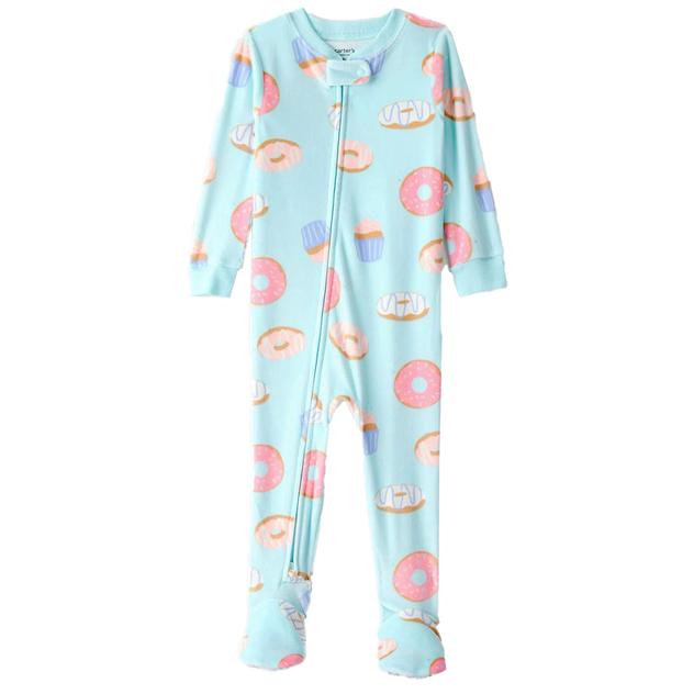 Baby Girl (12-24M) Carter's® Donut Plush Footed Pajamas