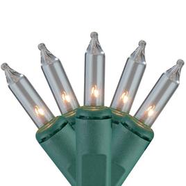 150ct Clear Everglow 8-Function Mini Christmas Lights - 37.5ft  G