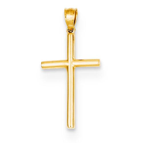 Unisex Gold Classics(tm) 14kt. Yellow Gold Cross Pendant