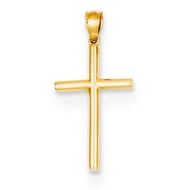 Unisex Gold Classics(tm) 14kt. Yellow Gold Cross Pendant