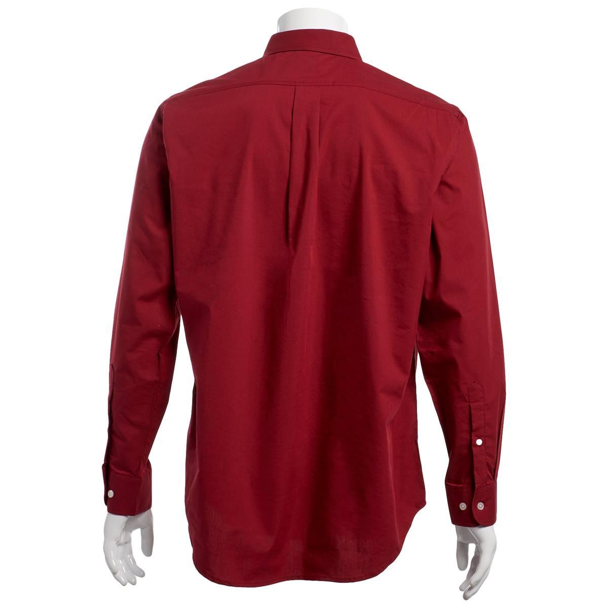 Mens Preswick & Moore® Long Sleeve Dress Shirt - Red Dahlia