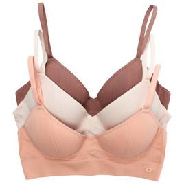 Womens Danskin 3Pk Seamless Molded Bra DS3951-3PKT