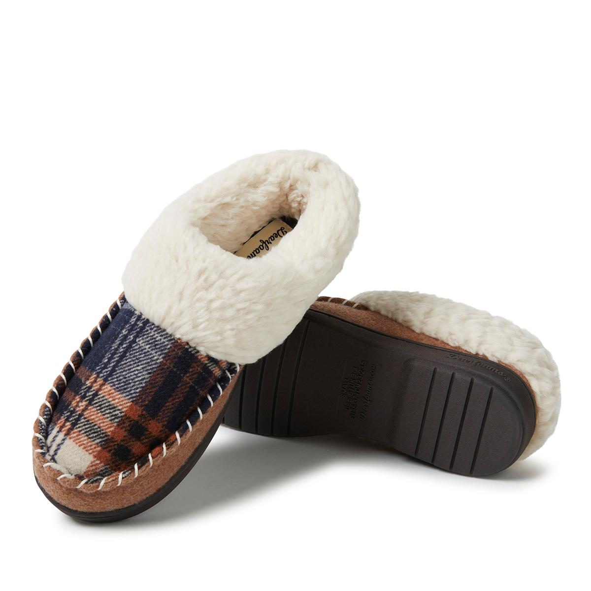 Womens Dearfoams(R) Elaine Wool Blend Moccasins