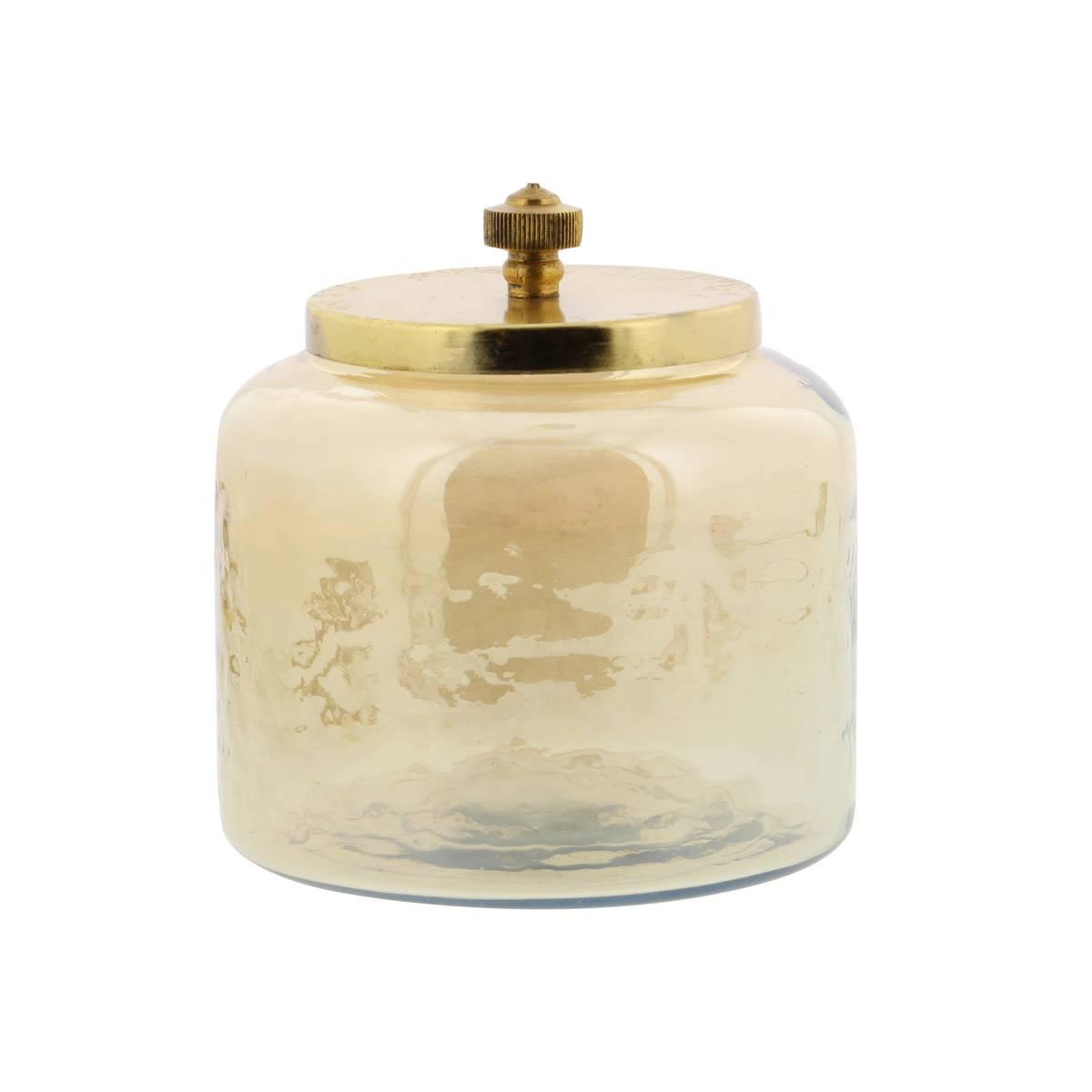9th & Pike® Gold Smoked Glass Jars - Set of 2