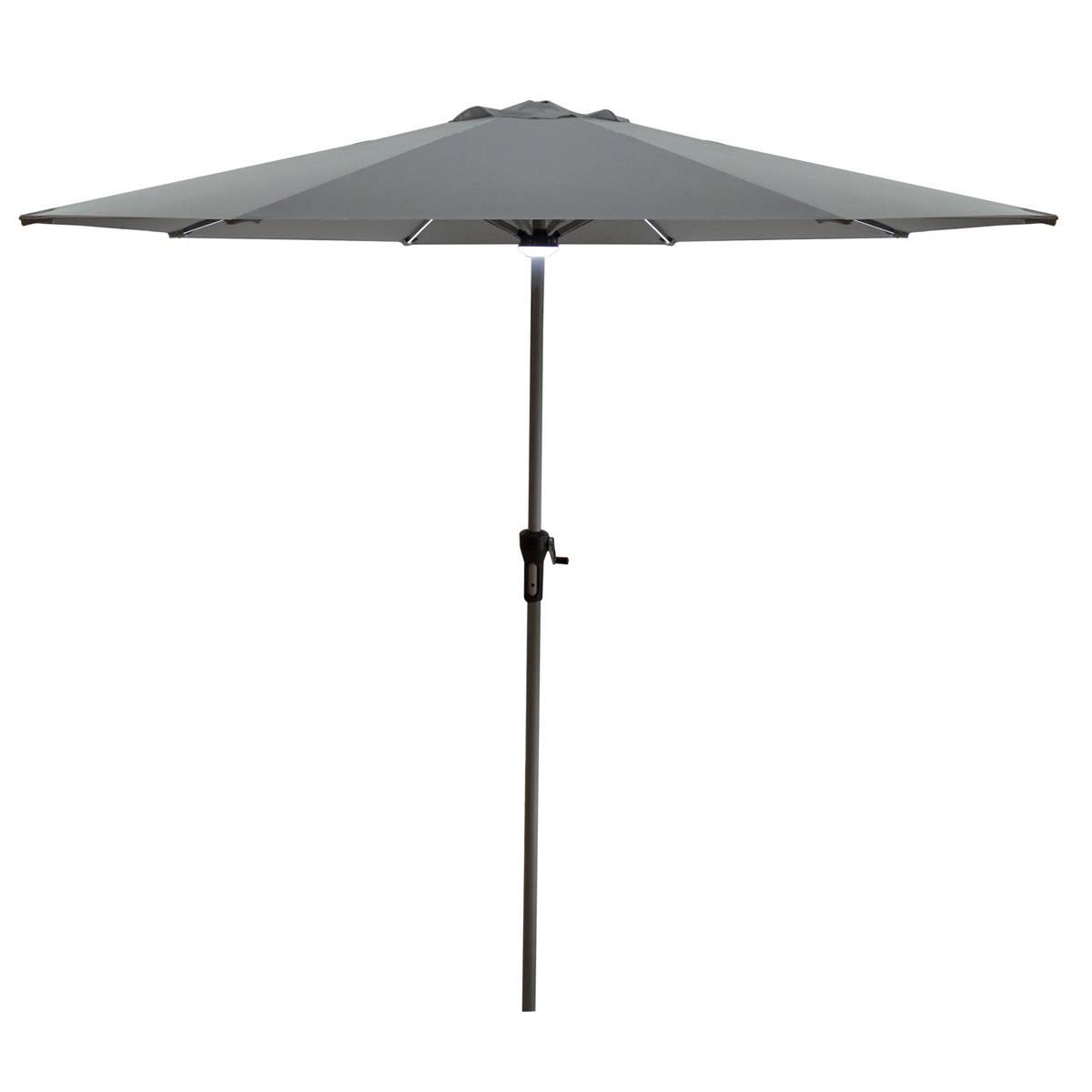 Northlight Seasonal 9ft. Solar Patio Market Tilted Umbrella