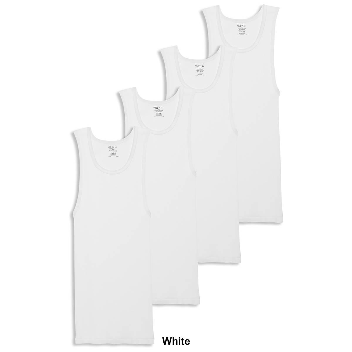 Mens Jockey® 4pk. Cotton Athletic Tank Tops