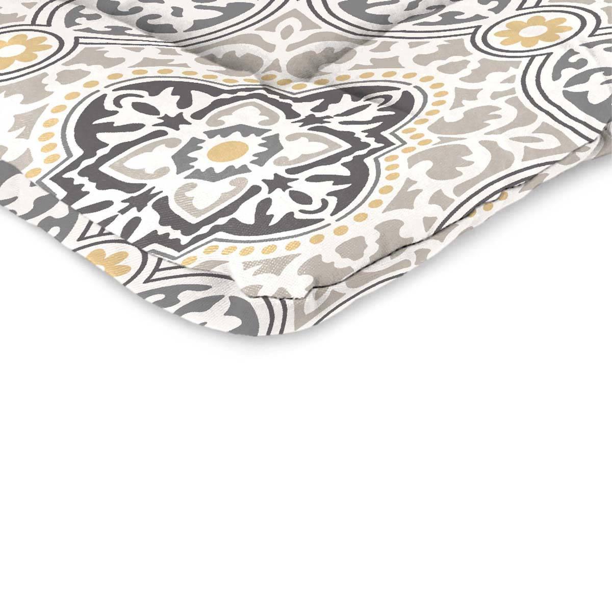 Jordan Manufacturing Rave Quatrefoil High Back Chair Cushion