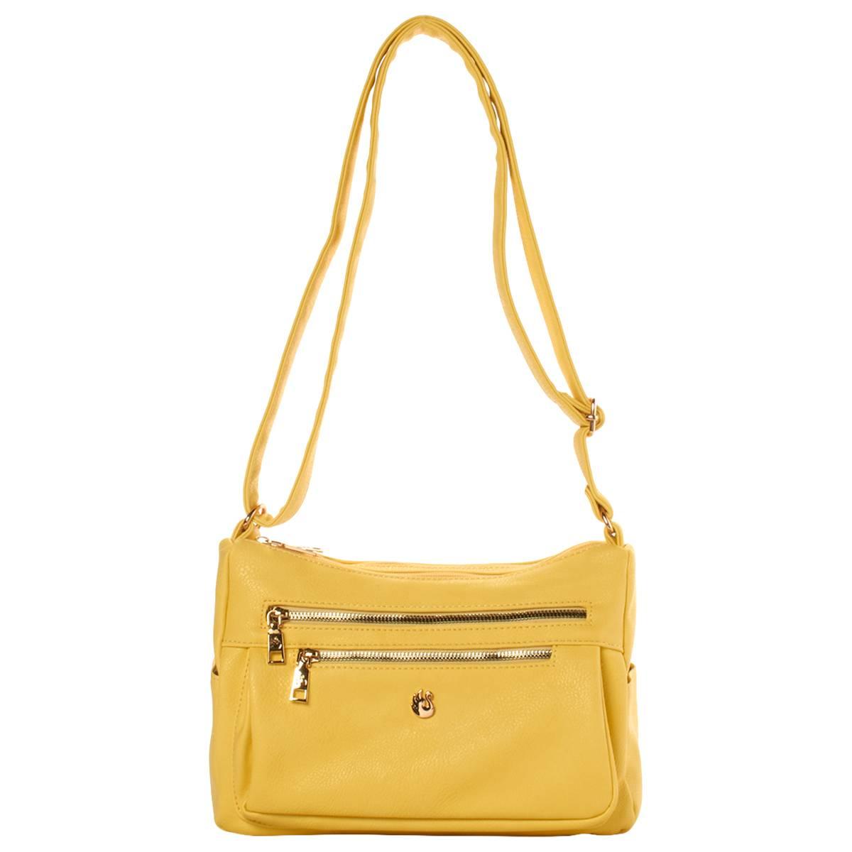 Gloria Vanderbilt Olivia Double Zip Multi-Compartment Crossbody