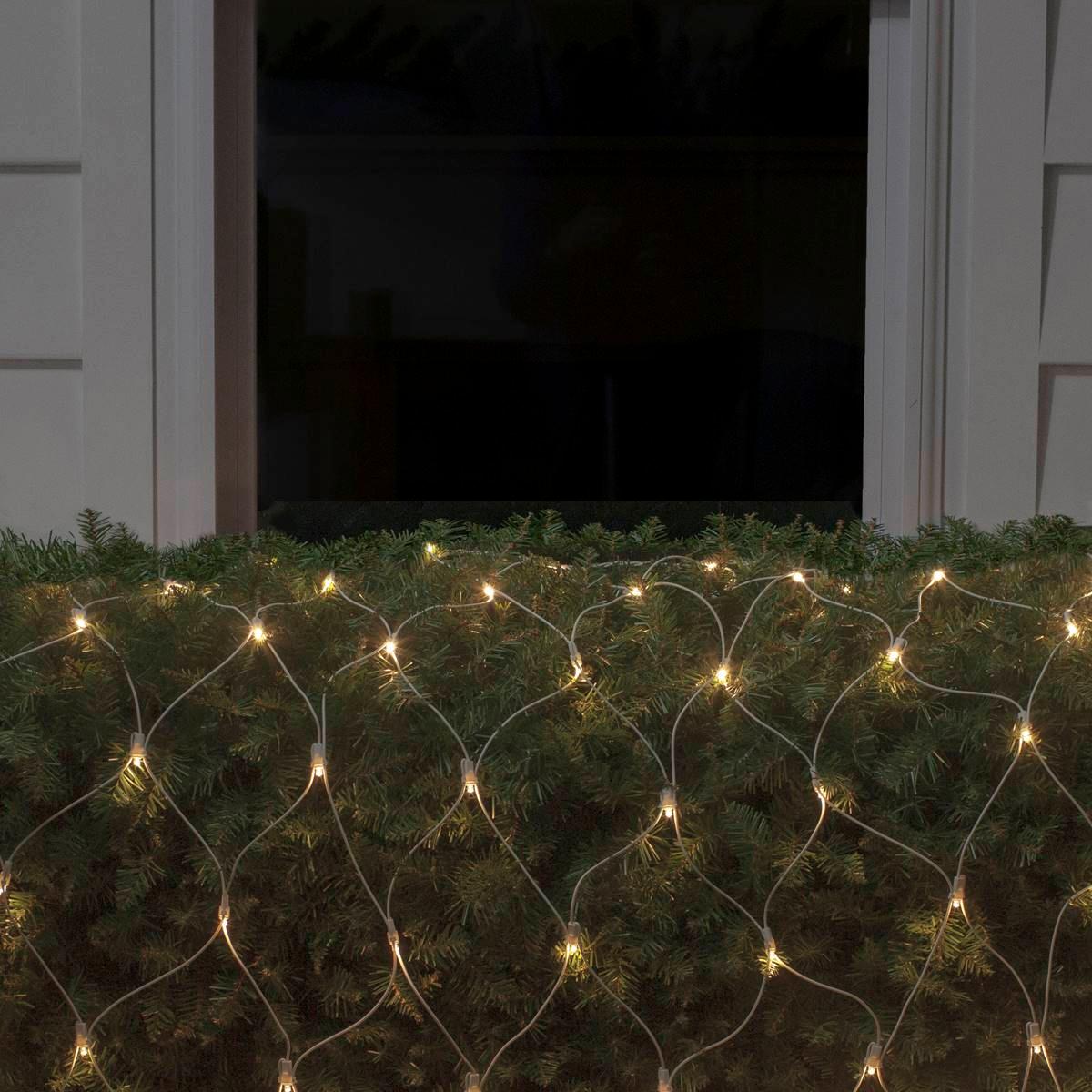 Northlight Seasonal 8ft. White LED Net Style Christmas Lights
