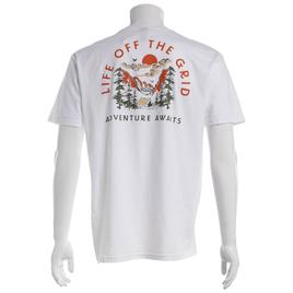 Mens Life Off The Grid Short Sleeve Tee - White