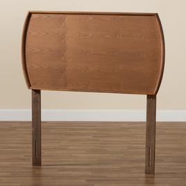Baxton Studio Laurien Ash Walnut Wood Twin Size Headboard