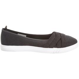 Womens Ashley Blue Solid Canvas Slip On Flats