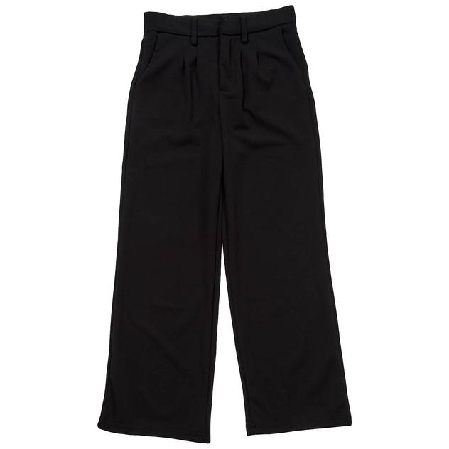 Girls (7-16) No Comment Wide Leg High Rise Pleated Dress Pants
