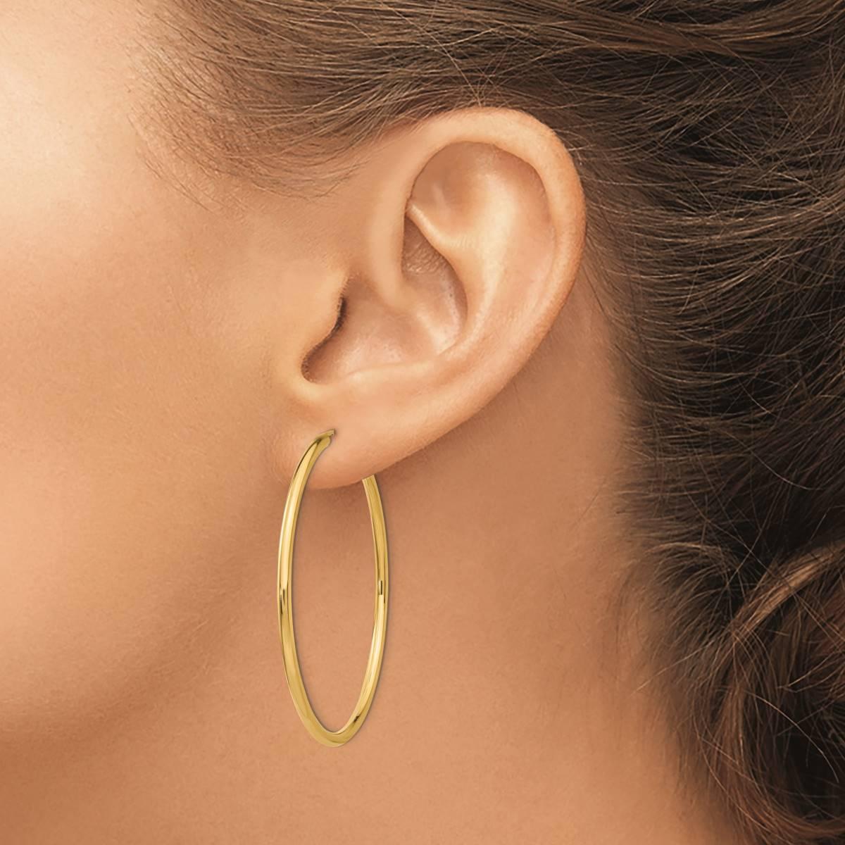 Gold Classics™ 41mm. 14k Polished Endless Hoop Earrings