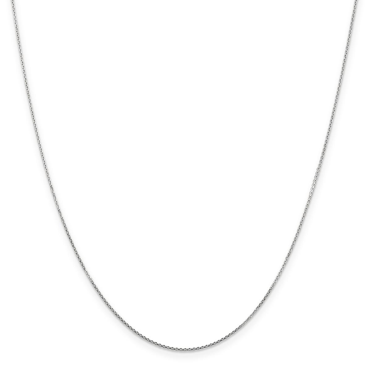 Gold Classics(tm)10kt White 0.80mm 24in. Cable Chain Necklace