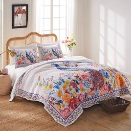 Greenland Home Fashions(tm) Huntington Garden Peacock Quilt Set