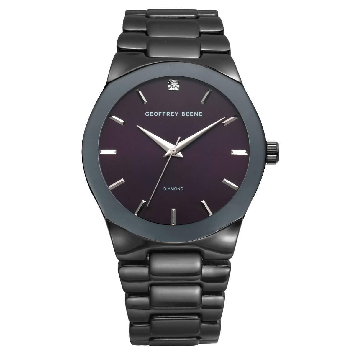 Mens Geoffrey Beene(R) Diamond Dial Bracelet Watch - GBA0005GUAGU