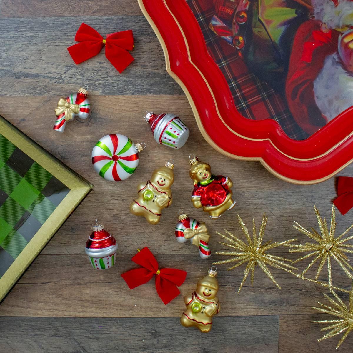 Northlight Seasonal 8 Gingerbread Men with Sweet Treat Ornaments