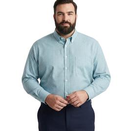 Mens Big & Tall Christian Aujard Fitted Dress Shirt - Blue/Grey