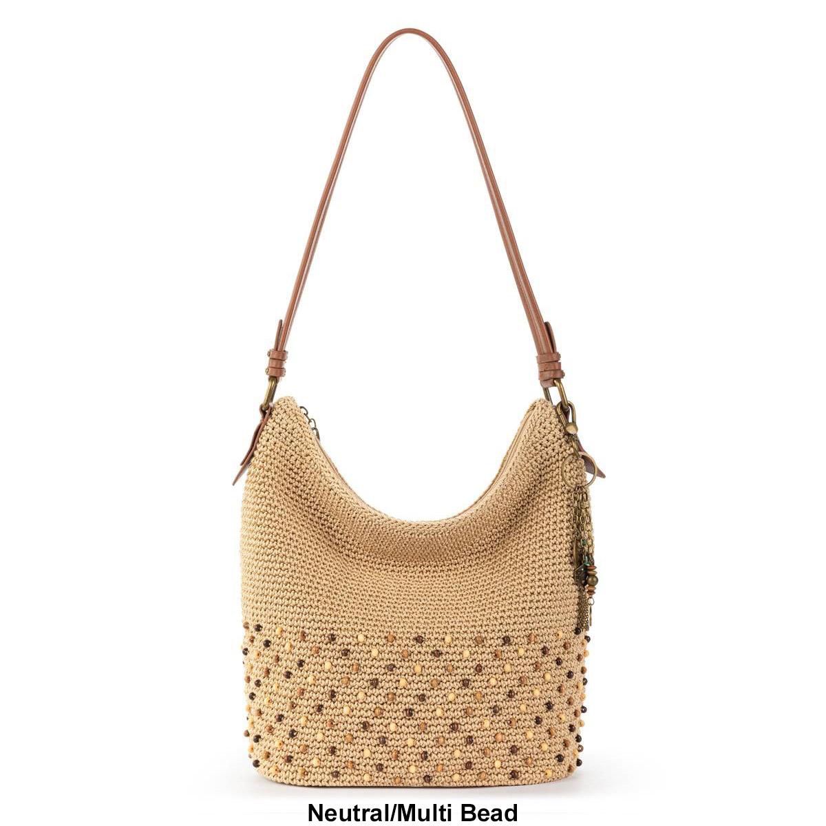 The Sak Sequoia Ecru with Multi Bead Crochet Hobo