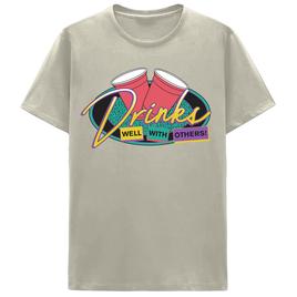 Mens Drinks Well With Others Graphic Tee