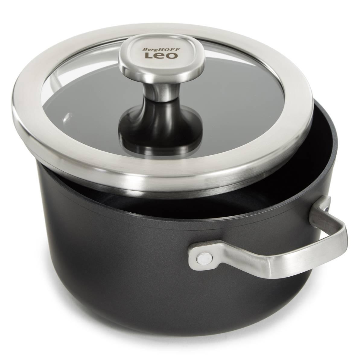 BergHOFF Graphite Non-stick 8in. Ceramic Stockpot w/ Glass Lid