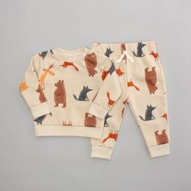 Baby Boy (NB-9M) bon bebe(R) Woodland Critters Joggers Set