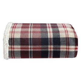 Eddie Bauer Trailhead Plaid Plush-Fleece Reversible Throw