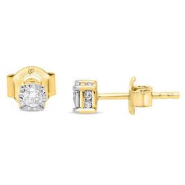 Nova Star(R) Yellow Gold 1/4ctw. Lab Grown Diamond Stud Earrings