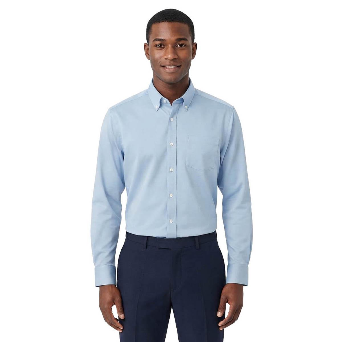 Mens Christian Aujard Long Sleeve Dress Shirt - Powder Blue