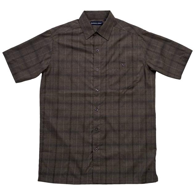 Mens Preswick & Moore® Microfiber Button Down Shirt - Charcoal