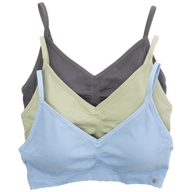 Womens Lucky Brand 3pk. Seamless Ruched Bras LVD54051