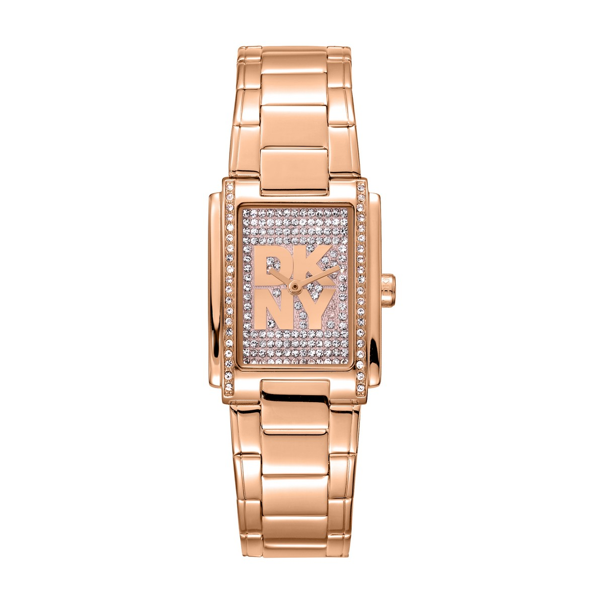 Womens DKNY Crystal Accented Dial Rose Gold Watch - DK1L140M0025