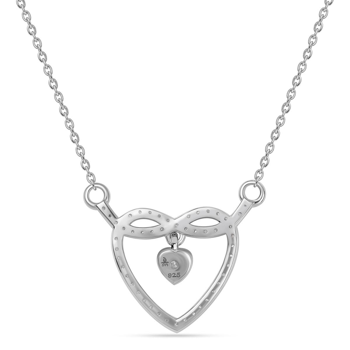 Nova Star® 1/5ctw. Lab Grown Diamond Heart Necklace