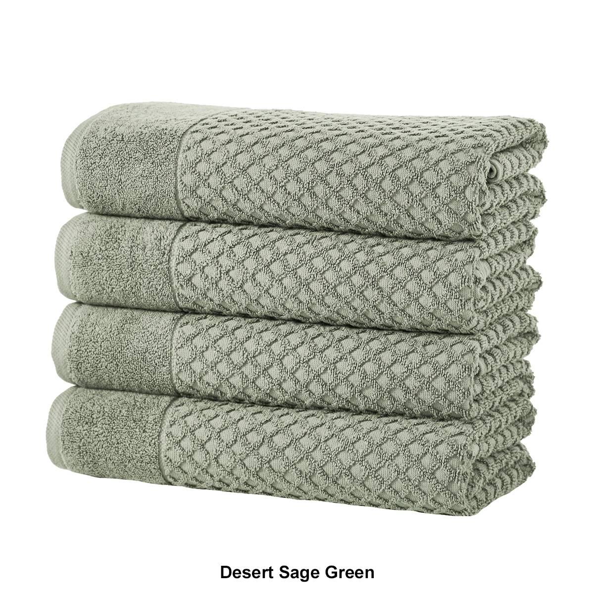 Freshfolds Grayson 4pc. Cotton Lattice Textured Bath Towel Set