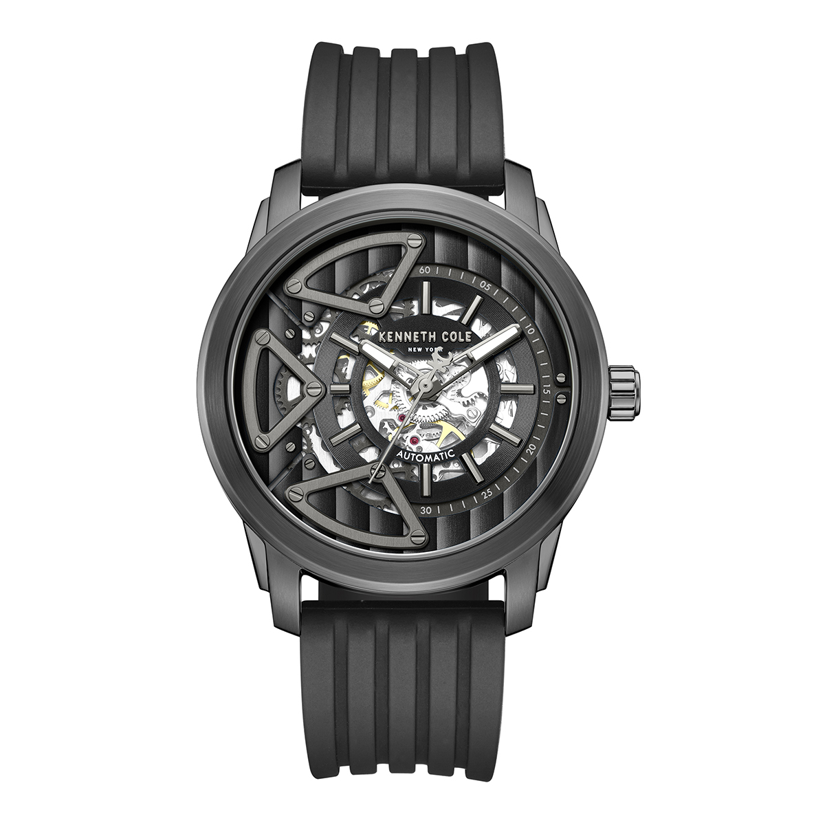 Mens Kenneth Cole New York(R) Automatic Black Watch - KCWGZ0064901