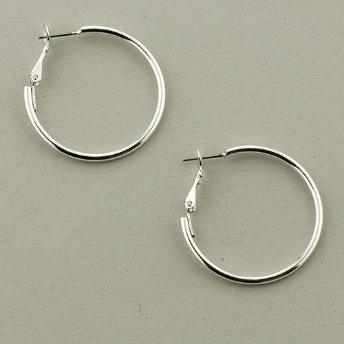 Freedom Nickel Free Clutchless Hoop Earrings