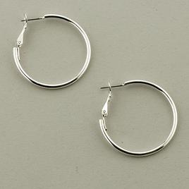 Freedom Nickel Free Clutchless Hoop Earrings