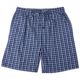 Mens Preswick & Moore(R) Ultra Soft Sleep Shorts - Navy/White Plaid
